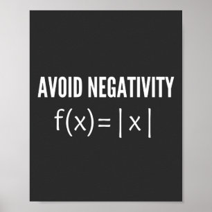 Poster evitar equação matemática negativa