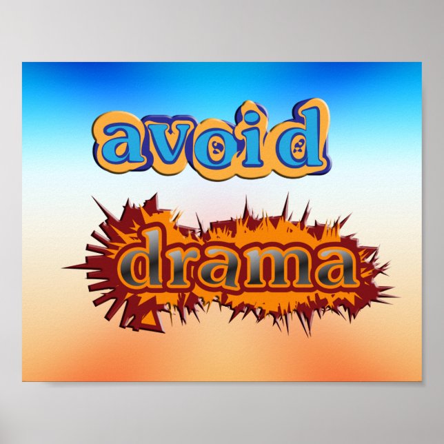 Póster Evitar o Drama (Frente)
