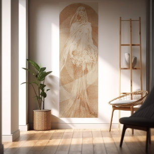 Poster "Evocação" Female de Alphonse Mucha - Sketch 1897