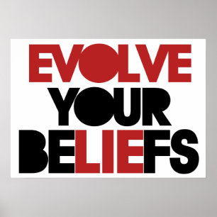 Poster Evoluam suas crenças