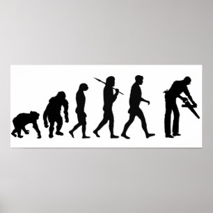 Poster Evolução ajustada do construtor do woodworker do