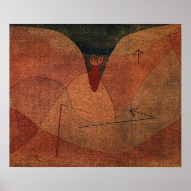 Poster Evolução Aviária de Paul Klee (Frente)