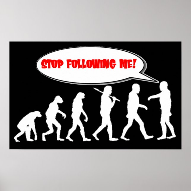 Póster Evolução / Criação Parar de Me Seguir (Frente)