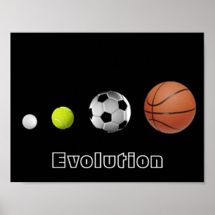 Póster Evolução da bola