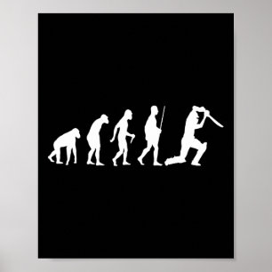 Poster Evolução da camisa esportiva de críquete Críquete