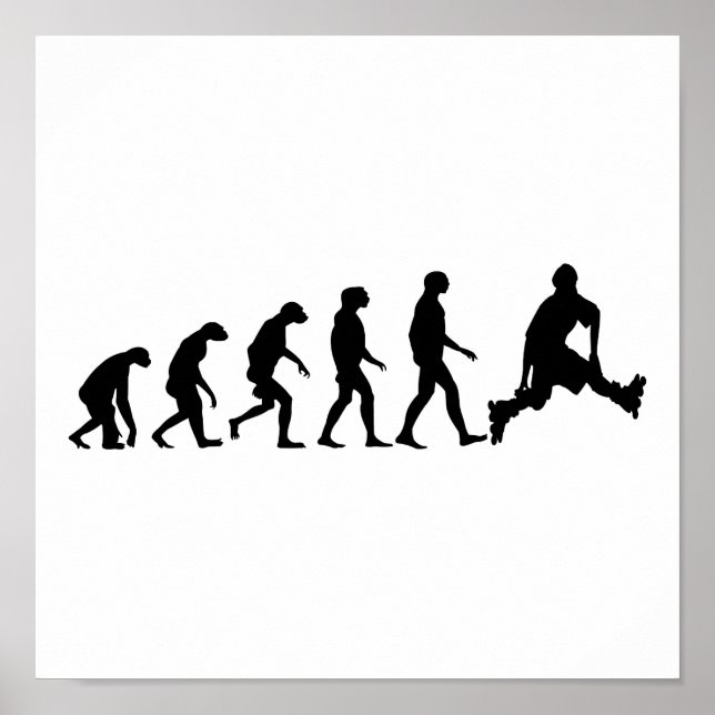 Póster Evolução da Rollerblading (Frente)