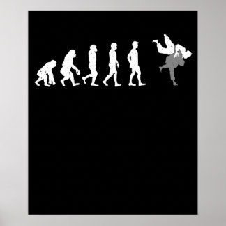 Poster Evolução das Artes Marciais do Homem Engraçado Lut