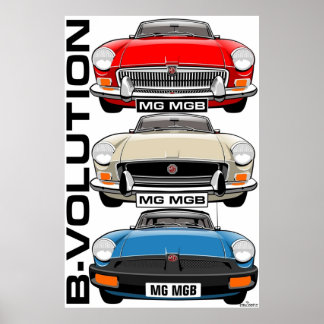 Poster Evolução de MG MGB