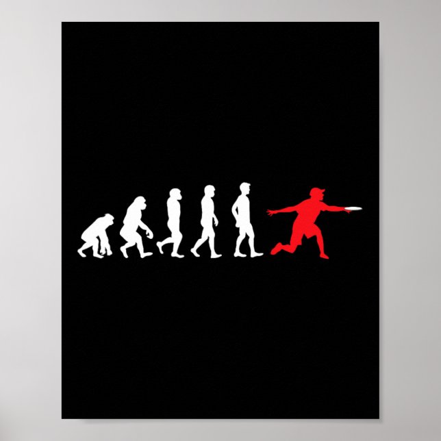 Poster Evolução do Disco Voador Ultimate Friskee Esportes (Frente)