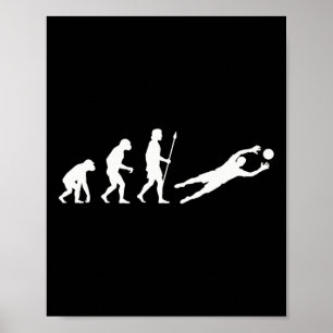 Poster Evolução Do Goleiro De Futebol Goleiro Divino