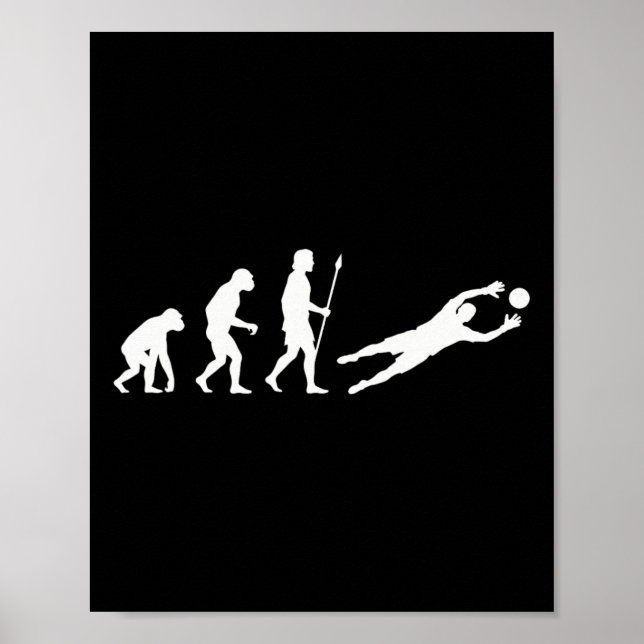 Poster Evolução Do Goleiro De Futebol Goleiro Divino (Frente)