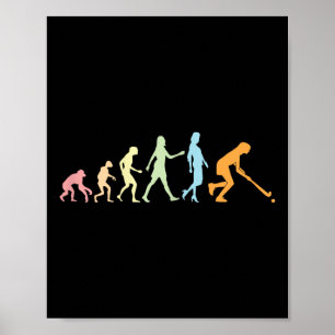 Poster Evolução do Hóquei de Campo Feminino Menina