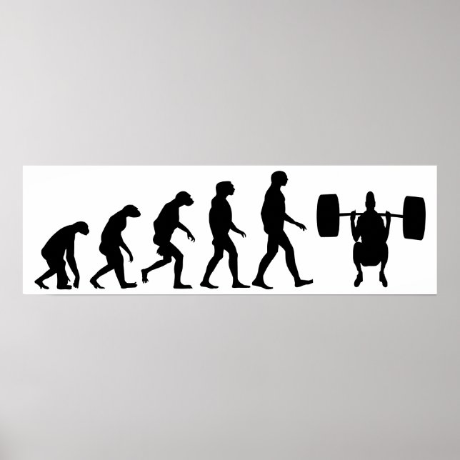 Poster Evolução do Levantamento de Peso (Frente)