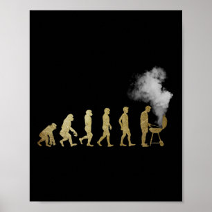Poster Evolução Do Mestre Grelha - Presentes Grelha - Eu 