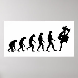 Poster Evolução do skate