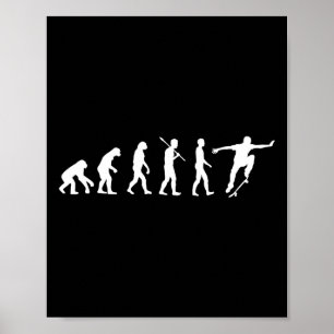 Poster Evolução Do Skatista - Presente De Skate Shi