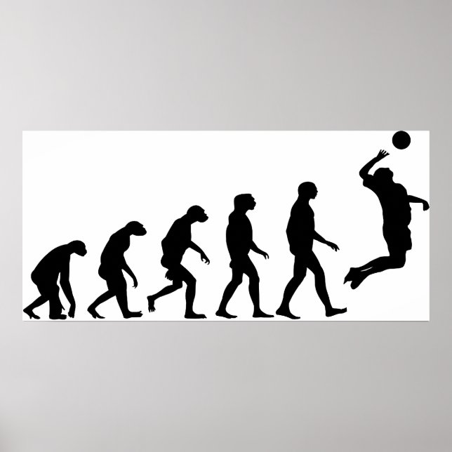 Póster Evolução do voleibol (Frente)