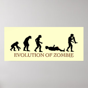 Póster Evolução do Zombie