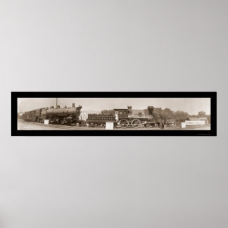 Poster Evolução dos trens Foto 1913