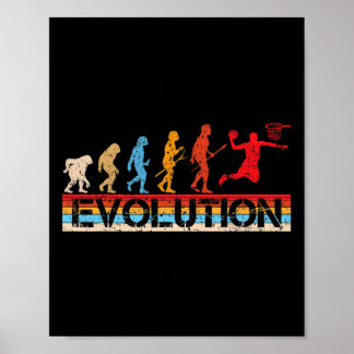 Poster Evolução Engraçada Jogadores de Esqueleto Fãs de E