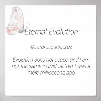 Poster Evolução Eterna / Poema Original / ©SRD
