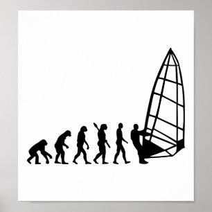Póster Evolução Windsurfing