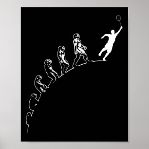 Poster Evoluçãode Badminton Shuttle Art