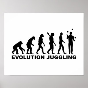 Póster Evolution Fazendo malabarismo