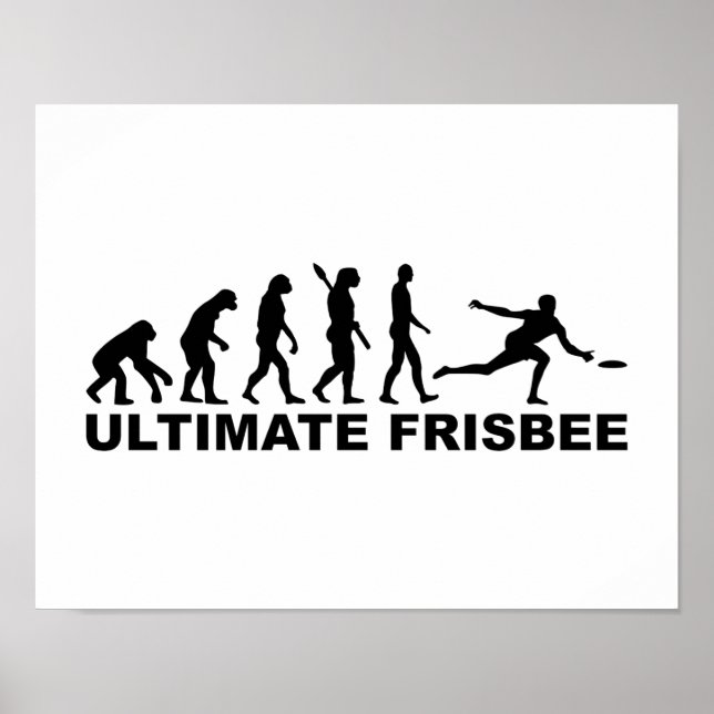Póster Evolution Frisbee (Frente)