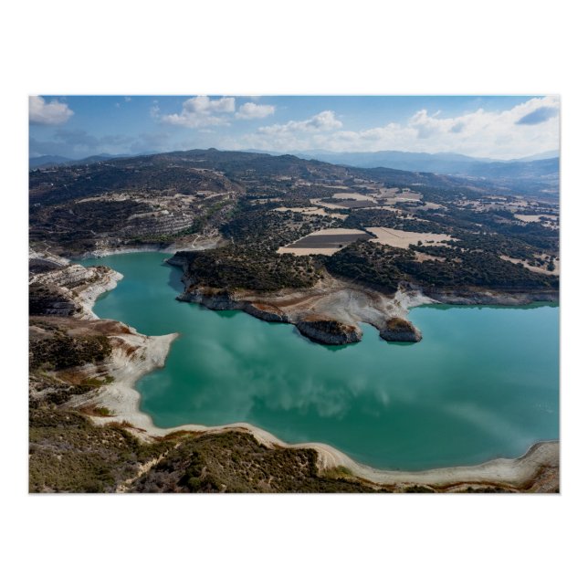 Póster Evretou Resevoir, Paphos, Chipre (Frente)