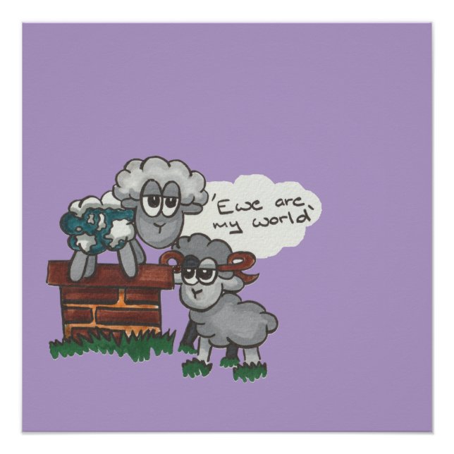 Póster Ewe are My World (Frente)