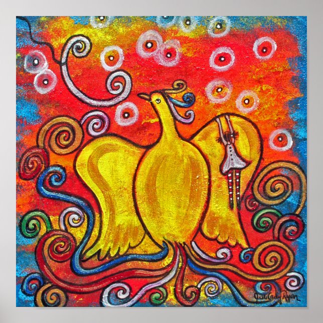 Póster Ex Flammis Clarior, Fora de Chama, Brilho (Frente)