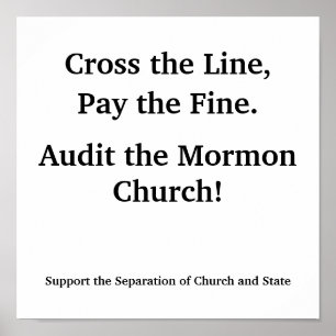 Poster Examine a igreja de Mormon