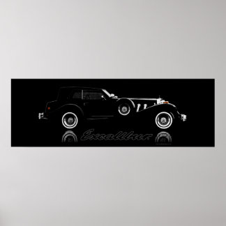 Poster Excalibur Série IV Phaeton Preto 36 x 12