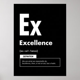 Poster Excelência - Elemento De Sucesso - Motivação