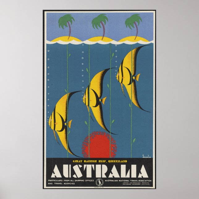 Poster Excelente Barrier Reef Austrália (Frente)