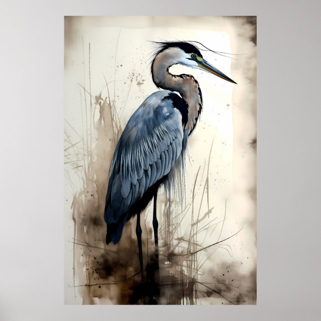 Poster Excelente Blue Heron (Frente)