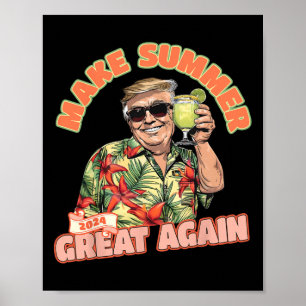 Poster Excelente do Verão de 2024, Donald Trump Vacation