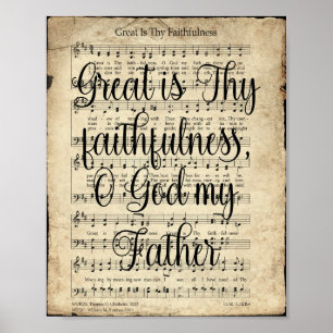 Poster Excelente é o vosso Hino de Vintage com Script de