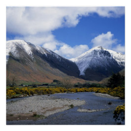 Póster Excelente Gable e Kirk Fell Wasdale Lake District