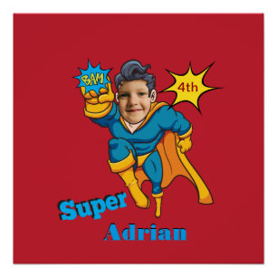 Póster Excelente Herói Flying Personalizado Action Hero