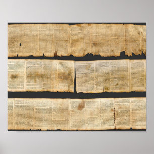 Poster Excelente Isaiah Scroll Morto Sea Scrolls 1QIsaa