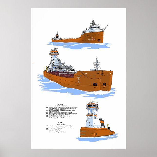 Poster Excelente Lagos barge Pathfinder (Frente)
