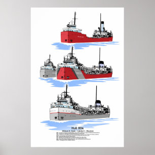 Poster Excelente Lagos cargueiro Hull 804