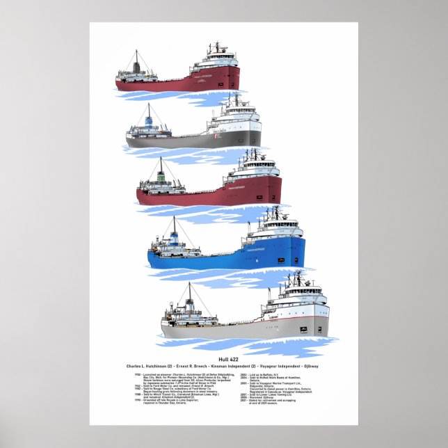 Poster Excelente Lagos Freighter Ojibway (Frente)