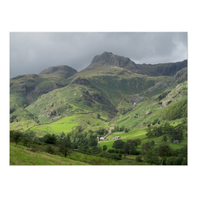 Póster Excelente Langdale Valley, Lake District, Inglater (Frente)