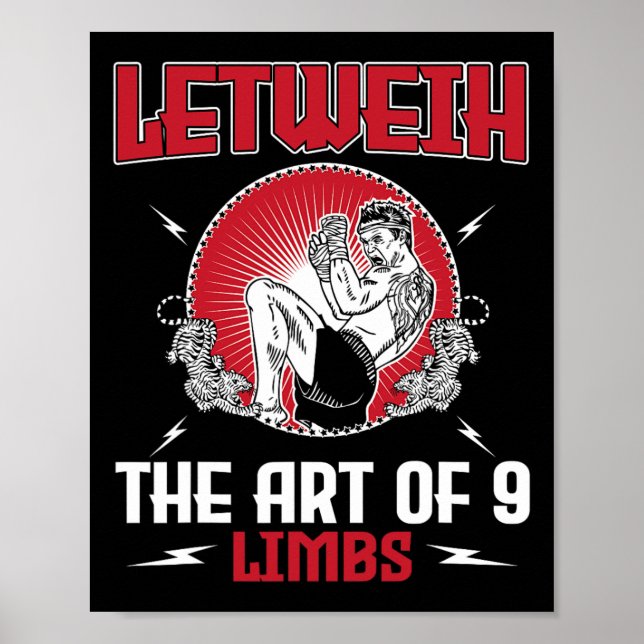 Poster Excelente Lethwei Boxing Outfit Kick Mma Kickboxin (Frente)