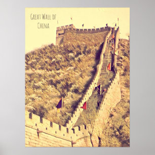 Poster Excelente Muro da China viagem