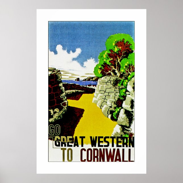 Poster Excelente Ocidental para Cornwall (Frente)
