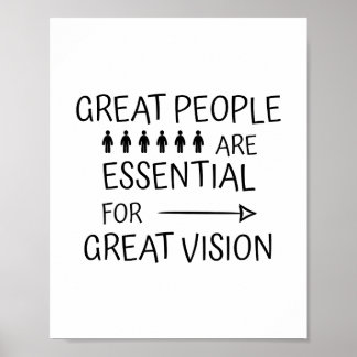 Poster Excelente pessoas Office & School > Produto Promoc